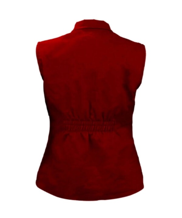 Kathryn Kelly Red Cotton Ranch Vest