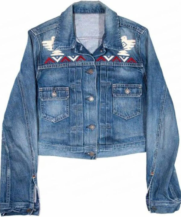 Kelsey Asbille Blue Denim Trucker Jacket