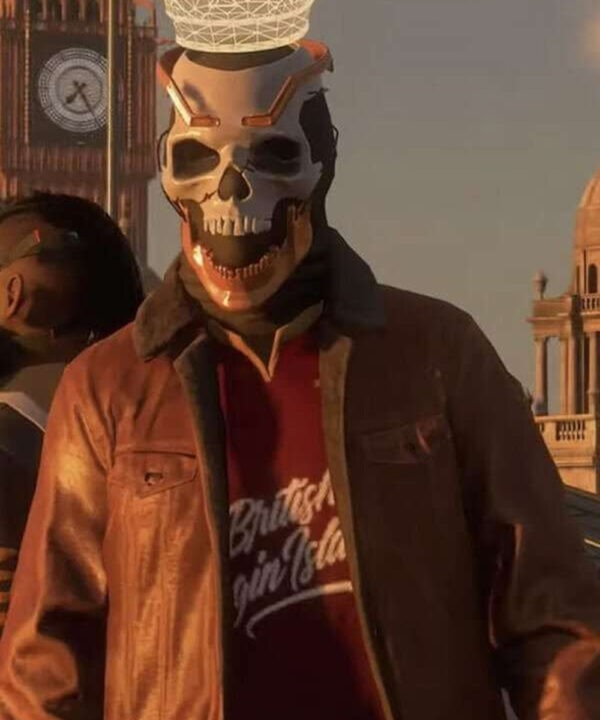 Legion Ian Robshaw Watch Dogs Brown Leather Jacket