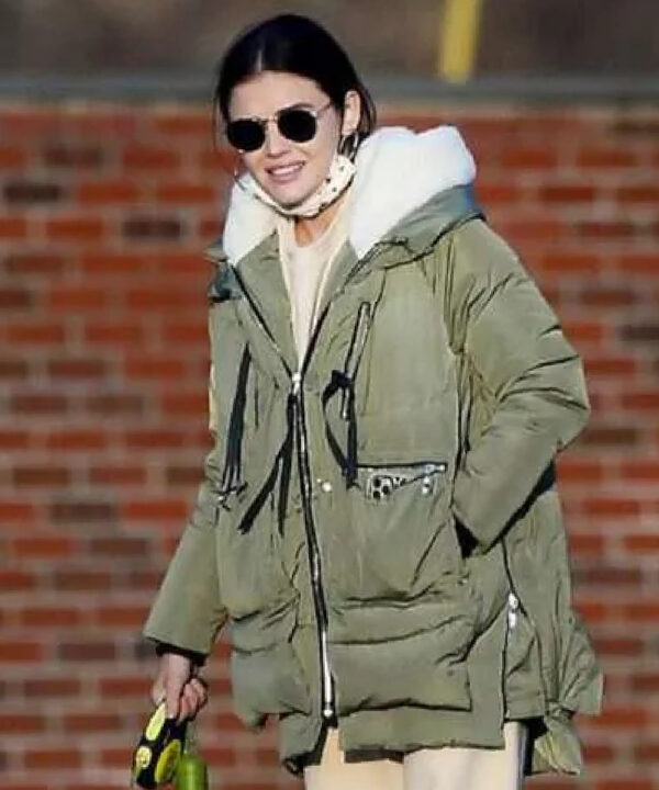 Lucy Hale The Hating Game Green Jacket