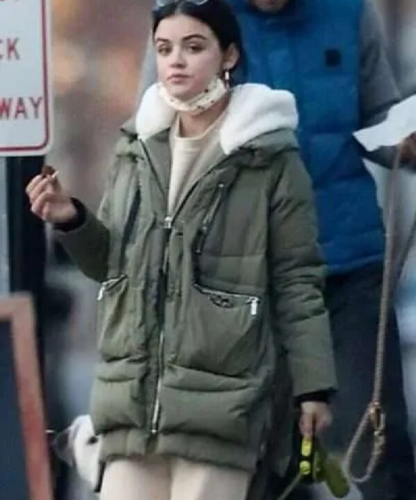 Lucy Hale The Hating Game Green Jacket