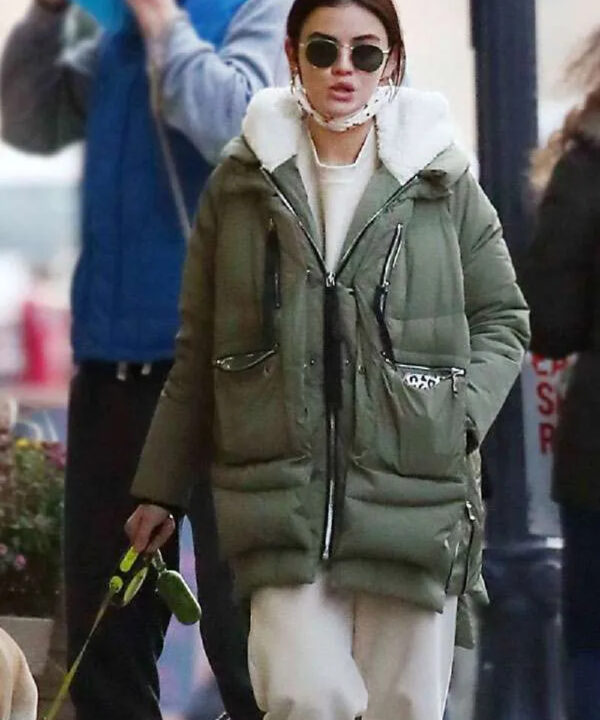 Lucy Hale The Hating Game Green Jacket
