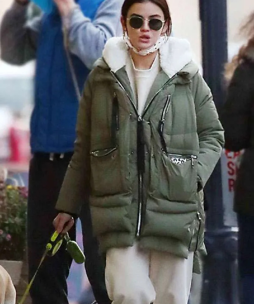 Lucy Hale The Hating Game Green Jacket