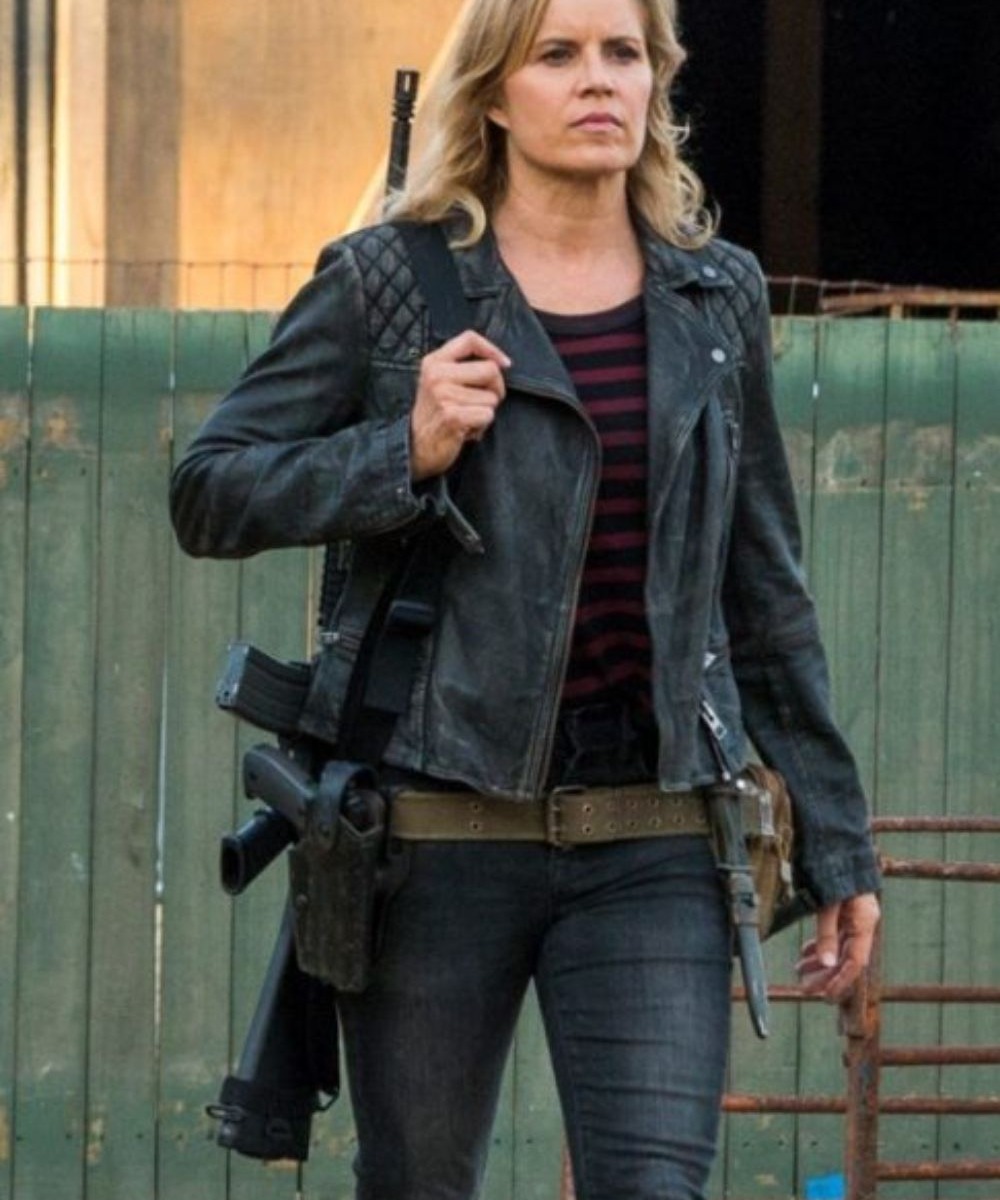 Madison Clark Fear The Walking Dead Black Leather Jacket