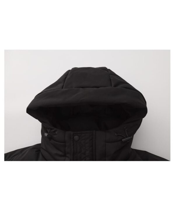 Men’s Medium Hooded Puffer Jacket – Full-Zip Winter Style