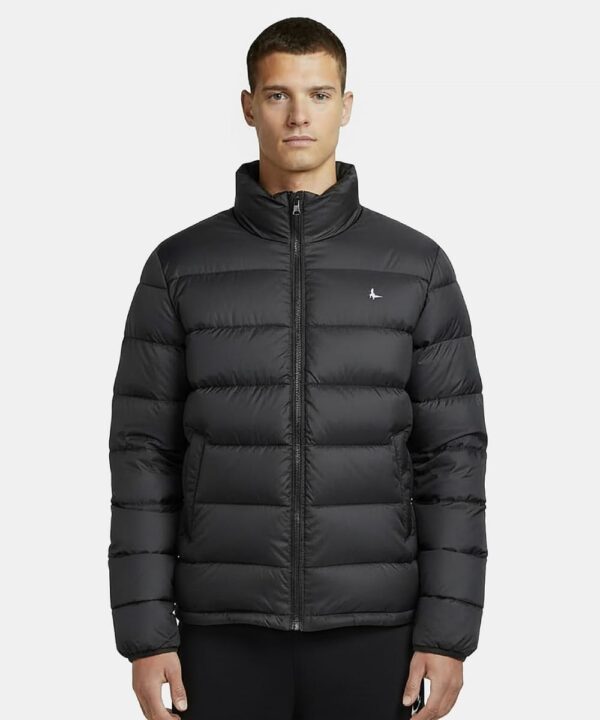 Men’s Short Puffer Jacket – Funnel Neck Winter Style