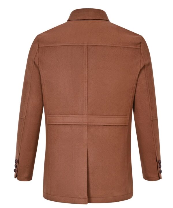 Women’s Brown Wool Jacket – Classic Utility Winter Style