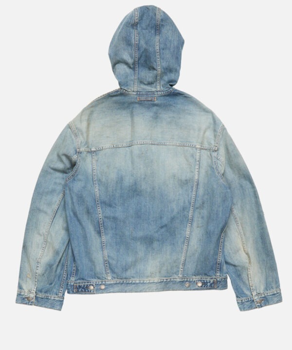 Men’s Denim Jacket with Hood – Relaxed Rugged Style