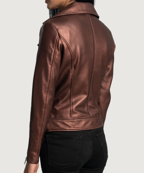 Men’s Maroon Leather Moto Jacket – Bold Biker Style