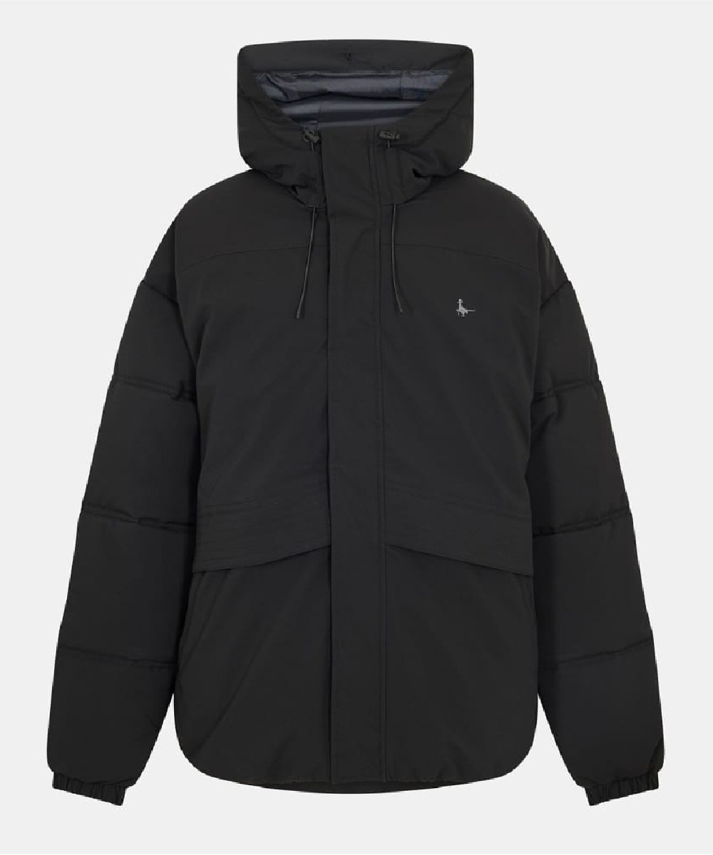 Men’s Short Hooded Puffer Jacket – Adjustable Hood Winter Style