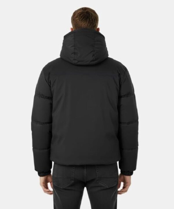 Men’s Short Hooded Puffer Jacket – Adjustable Hood Winter Style