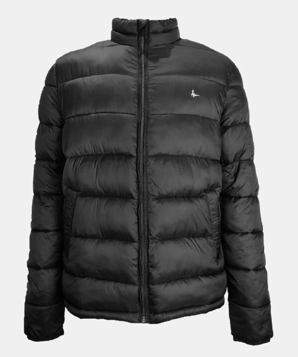 Men’s Short Puffer Jacket – Funnel Neck Winter Style
