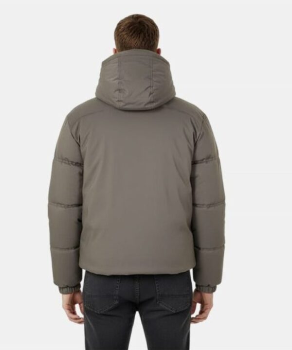 Men’s Short Puffer Jacket – Adjustable Hood Winter Style