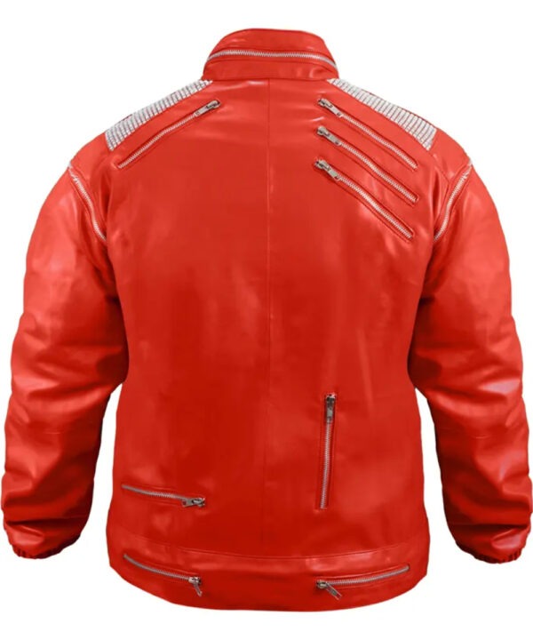 Michael Jackson Beat It Red Leather Jacket
