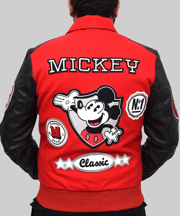 Michael Jackson Mickey Mouse Varsity Jacket
