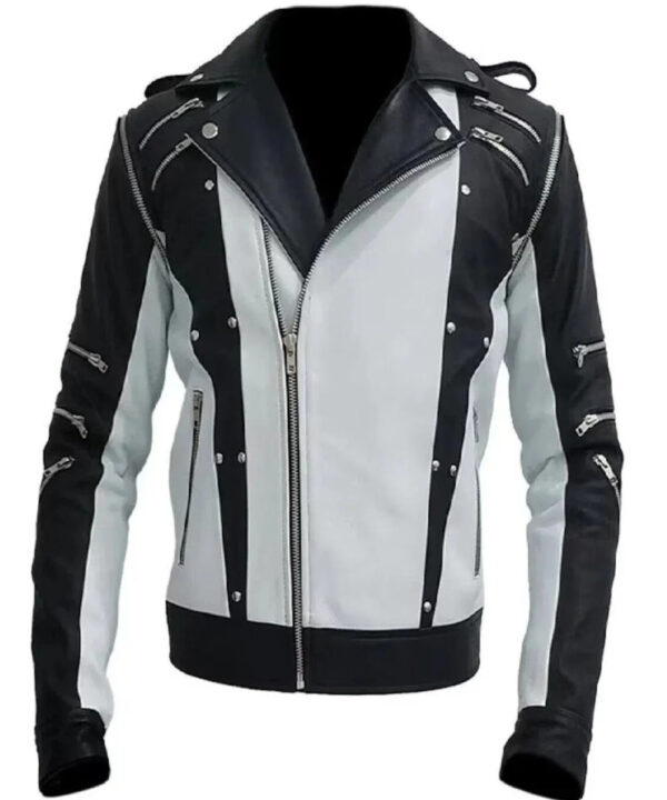 Michael Jackson Pepsi Zipper Leather Jacket
