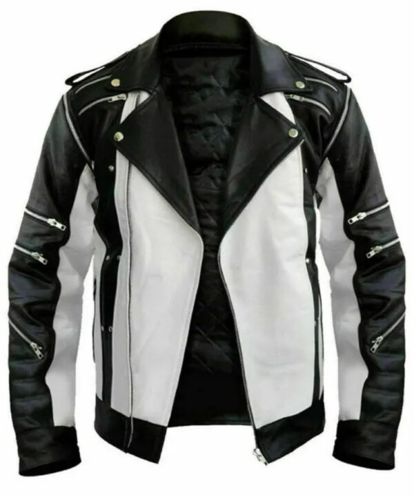 Michael Jackson Pepsi Zipper Leather Jacket