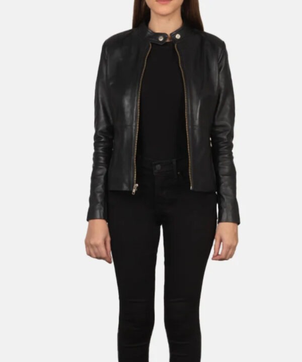Black Leather Moto Jacket – Rugged Biker Style