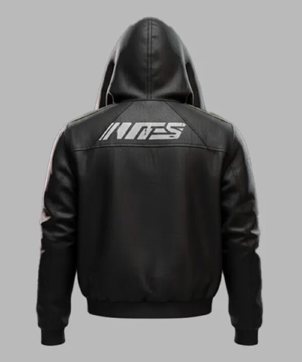 Ninja Ghostrunner Black Hooded Cyberpunk Jacket