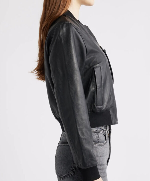 Orten Classic Genuine Leather Bomber Jacket