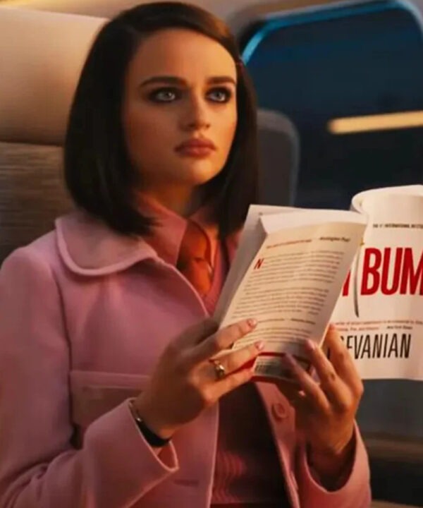 Prince Bullet Train Joey King Pink Wool Coat