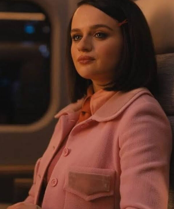 Prince Bullet Train Joey King Pink Wool Coat