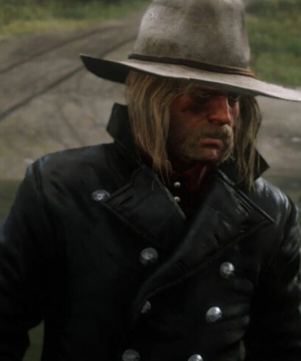 Red Dead Redemption 2 Micah Bell Tail Black Leather Jacket