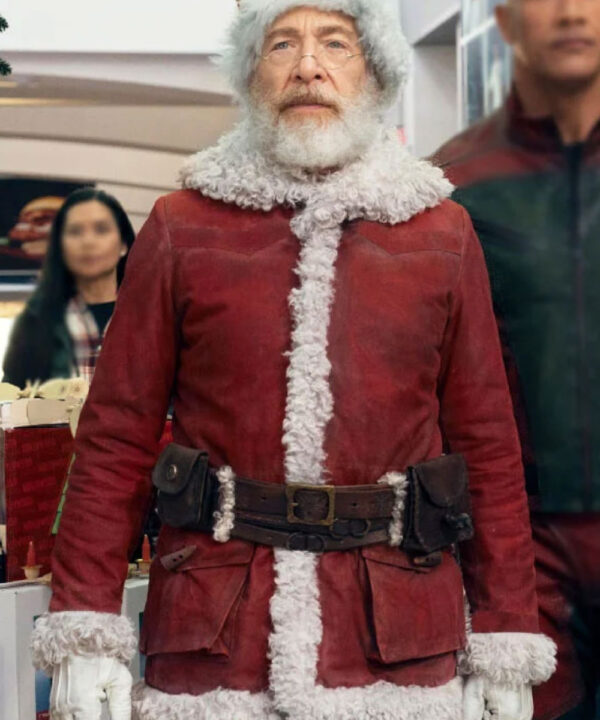 Red One JK Simmons Santa Claus Suede Jacket