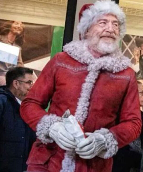 Red One JK Simmons Santa Claus Suede Jacket