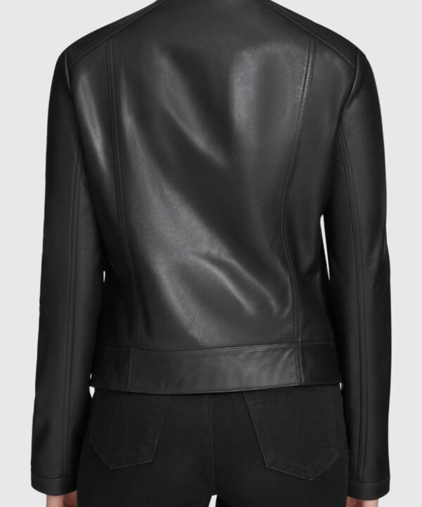 Rowan Faux Suede Leather Racer Jacket – Modern Style