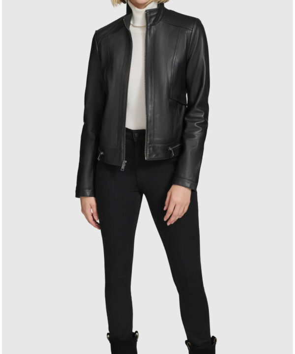 Rowan Faux Suede Leather Racer Jacket – Modern Style