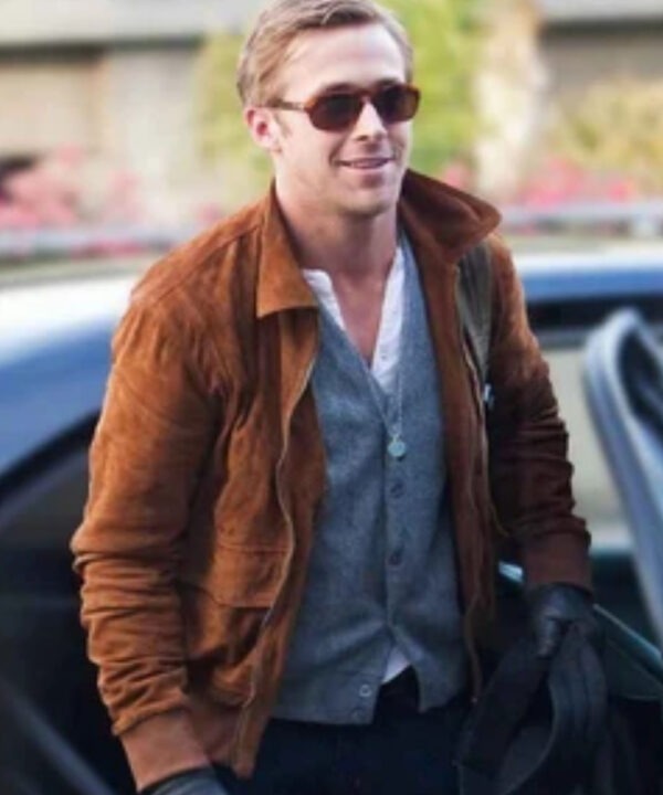 Ryan Gosling Blue Valentine Brown Suede Leather Jacket