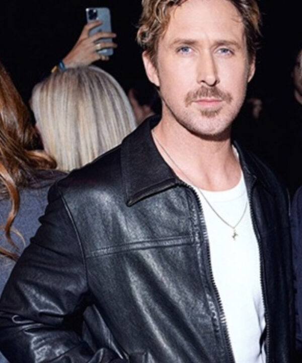 Ryan Gosling MFW 2023 Leather Jacket