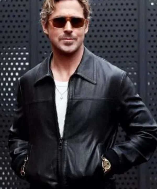 Ryan Gosling MFW 2023 Leather Jacket