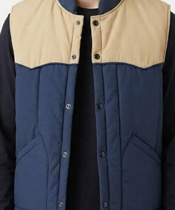 Ryan Gosling SNL 2024 Blue and Beige Vest