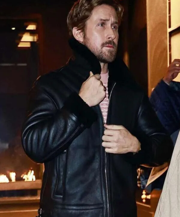 Ryan Gosling Shearling Leather Jacket