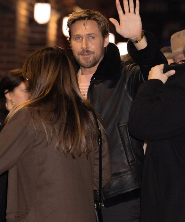 Ryan Gosling Shearling Leather Jacket