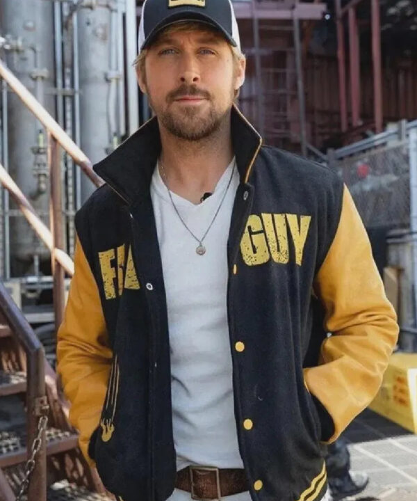 Ryan Gosling The Fall Guy Yellow Varsity Jacket