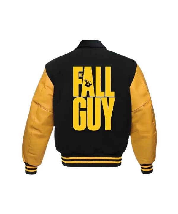 Ryan Gosling The Fall Guy Yellow Varsity Jacket