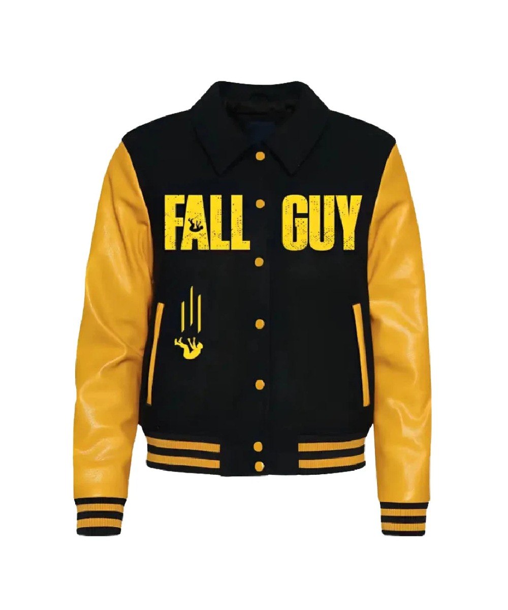 Ryan Gosling The Fall Guy Yellow Varsity Jacket