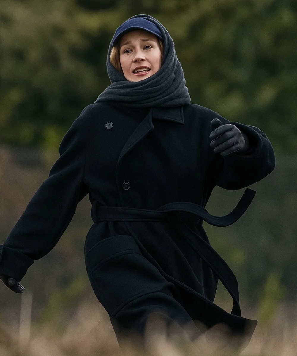 Sandra Hüller Project Hail Mary Black Wool Coat