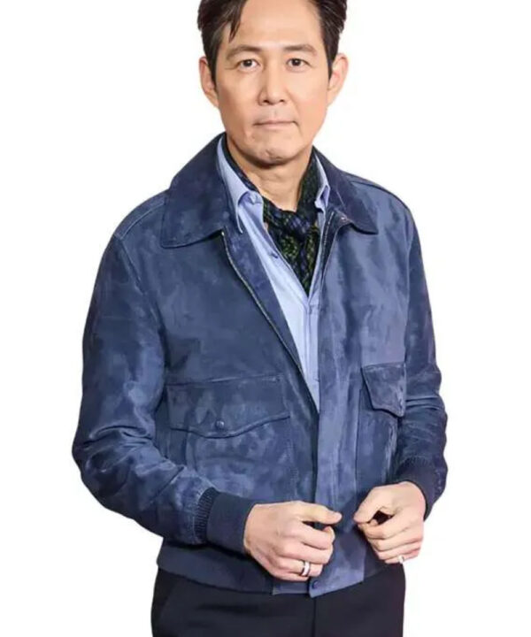Seong Gi-hun Squid Game S02 Blue Suede Jacket