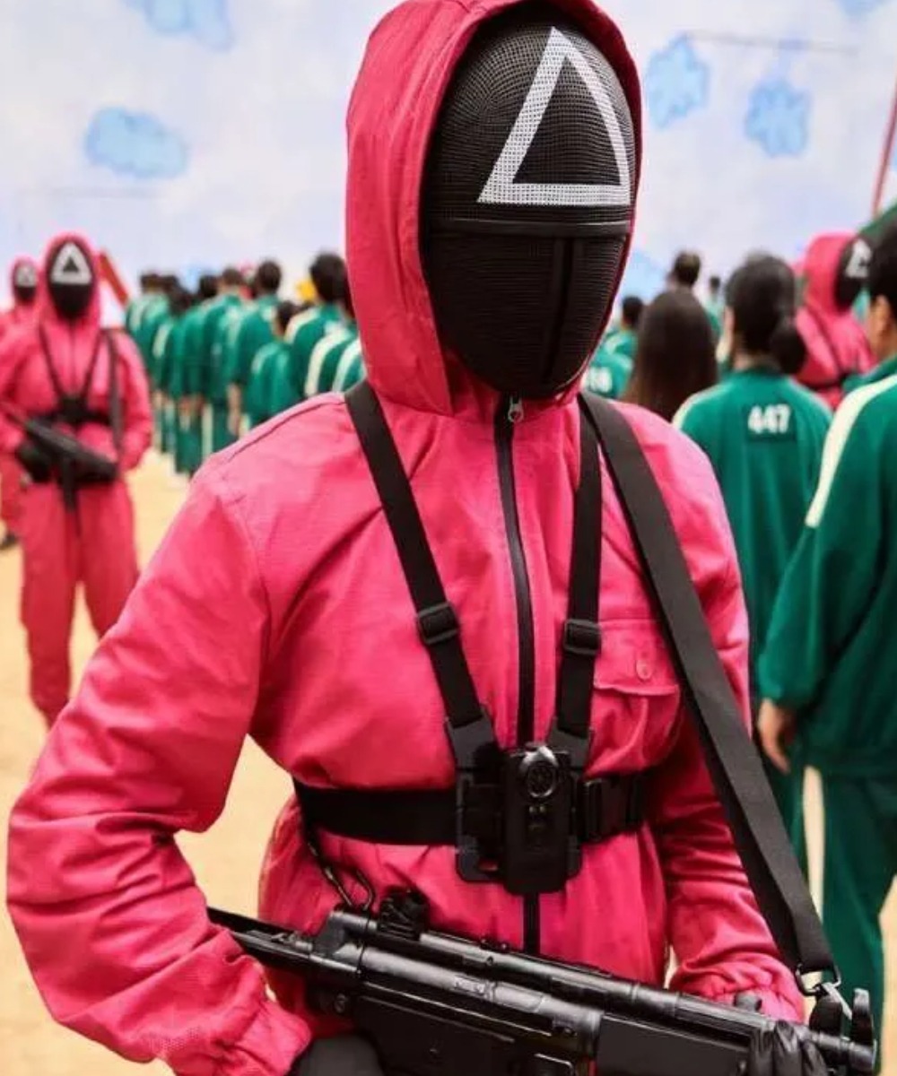 Squid Game Guard Pink Jumpsuit