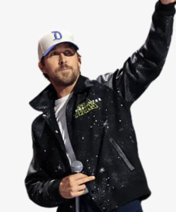 Star Wars Starfighter Ryan Gosling Black Varsity Jacket