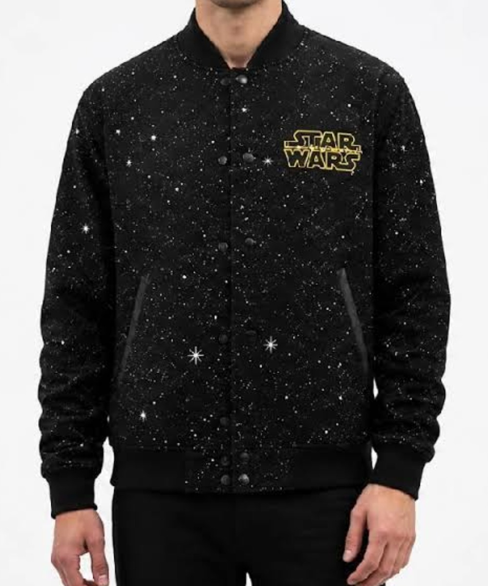 Star Wars Starfighter Ryan Gosling Black Varsity Jacket