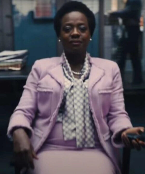 Suicide Squad 2 Amanda Waller Pink Wool Blazer