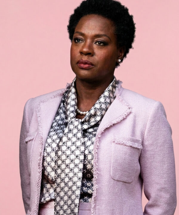 Suicide Squad 2 Amanda Waller Pink Wool Blazer
