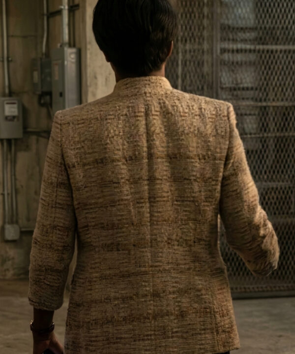Suicide Squad Amanda Waller White Wool Jacket