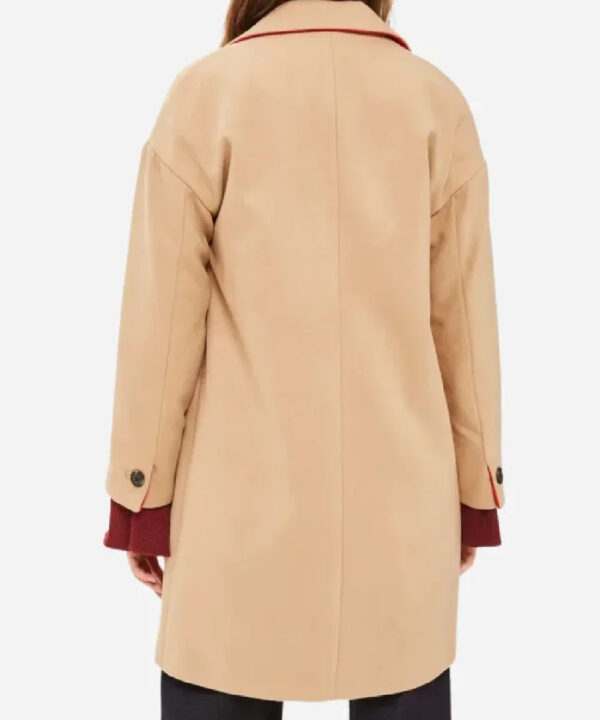 Summer Higgins Beige Suede Leather Coat