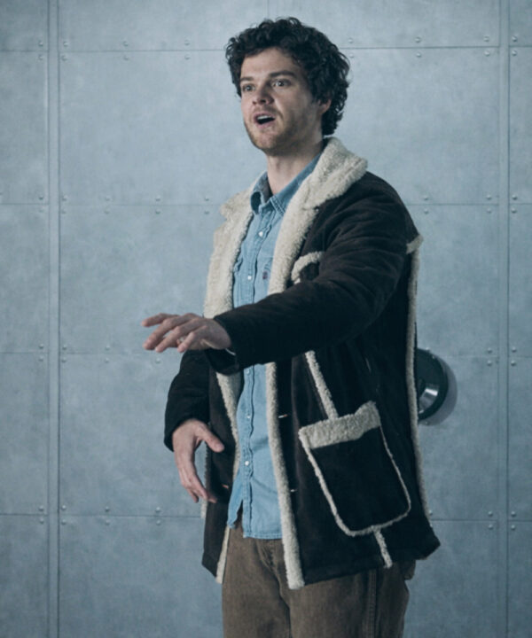 The Boys S05 Jack Quaid Black Suede Shearling Jacket